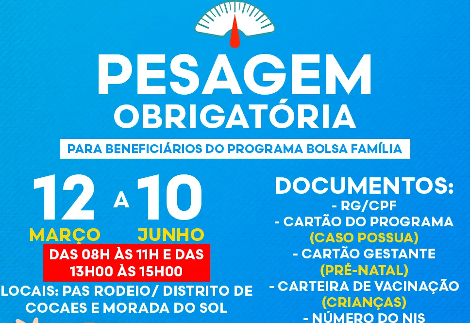 Pesagem Obrigatória
